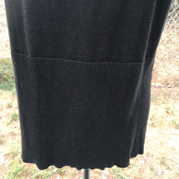 Black Knit Tank W/Pleat Detail - Sz 1X-EUC - Picture 6 of 8
